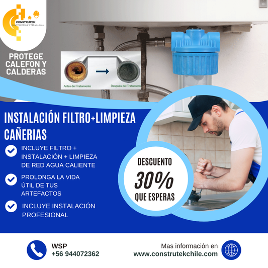 🚰 ServAquaShield™ – Filtro Antisarro + Instalación + Limpieza Cañería – ¡Recupera la Presión de Agua en Tu Hogar! 🚰